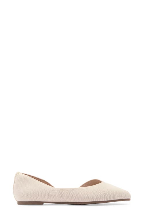 Me Too Aria Half D'orsay Flat In Muslin