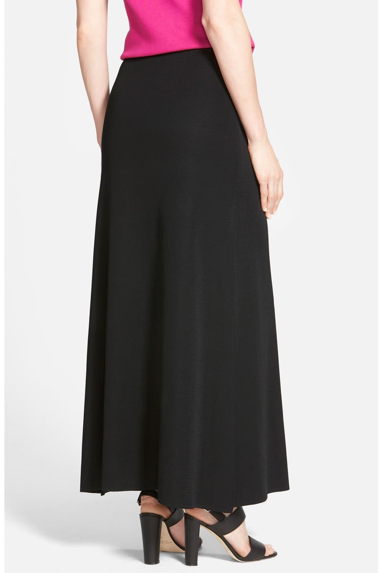 A-Line Knit Maxi Skirt, Alternate, color, BLACK