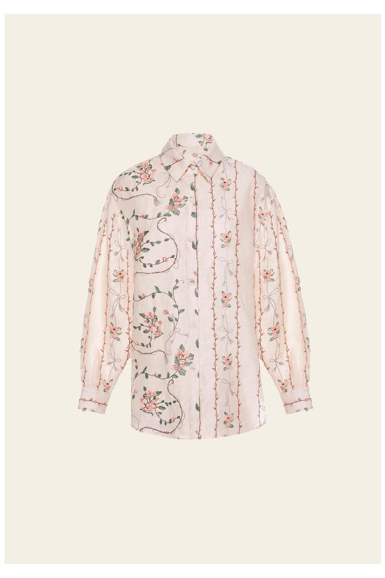 Cecilia Navegante Shirt, Main, color, Ivory