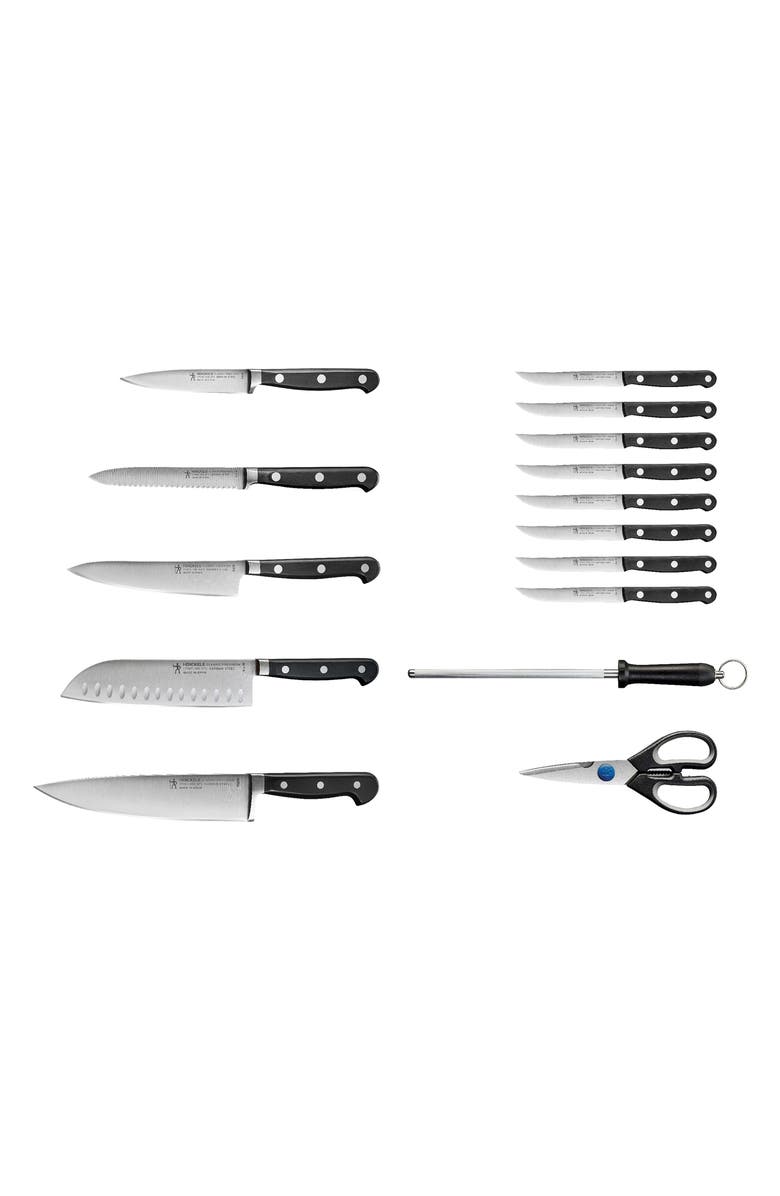 HENCKELS CUTLERY Classic Precision Knife Block 16-Piece Set, Alternate, color, Stainless Steel