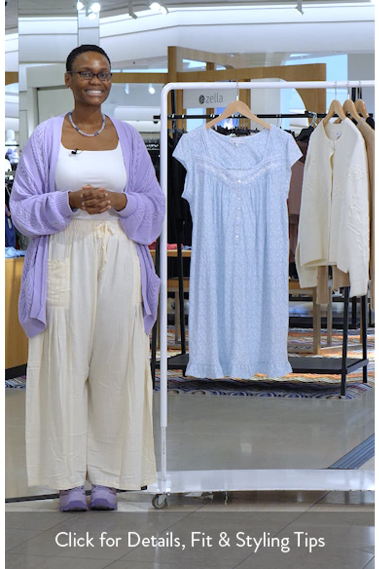 Cap Sleeve Short Cotton Nightgown video