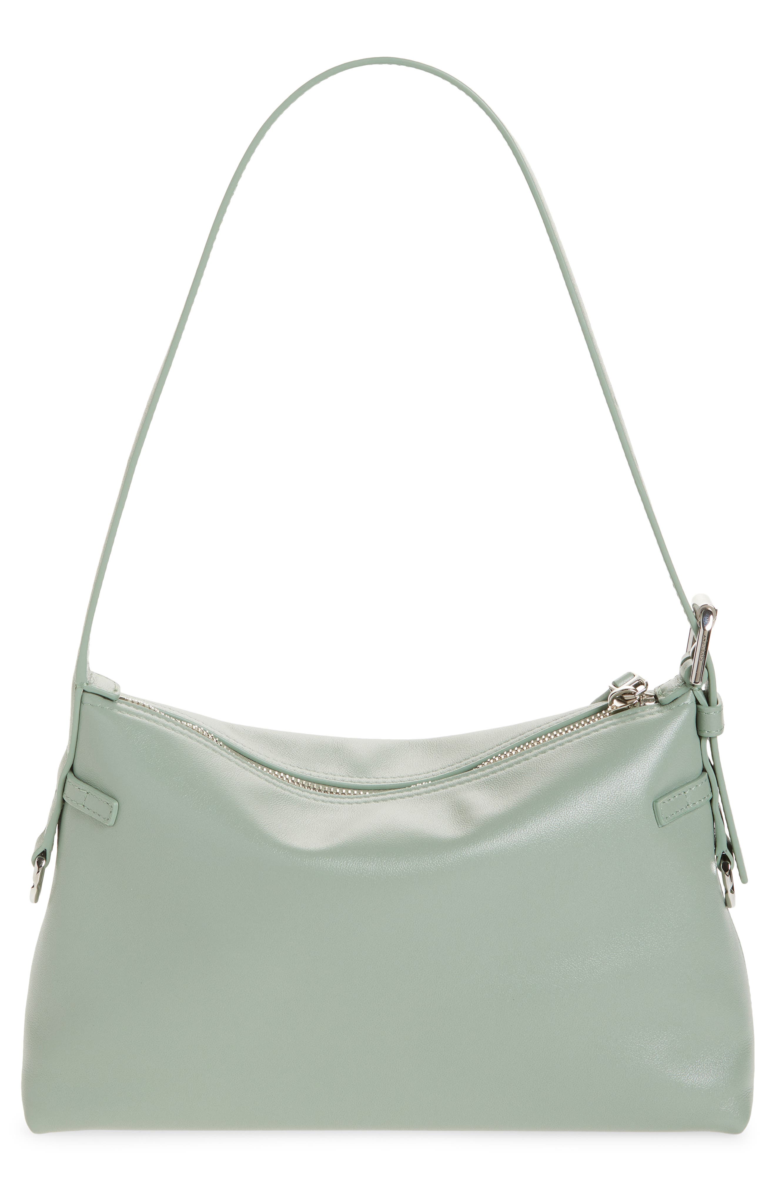 Givenchy Mini Voyou Leather Shoulder Bag, Alternate, color, 325-Greyish Green