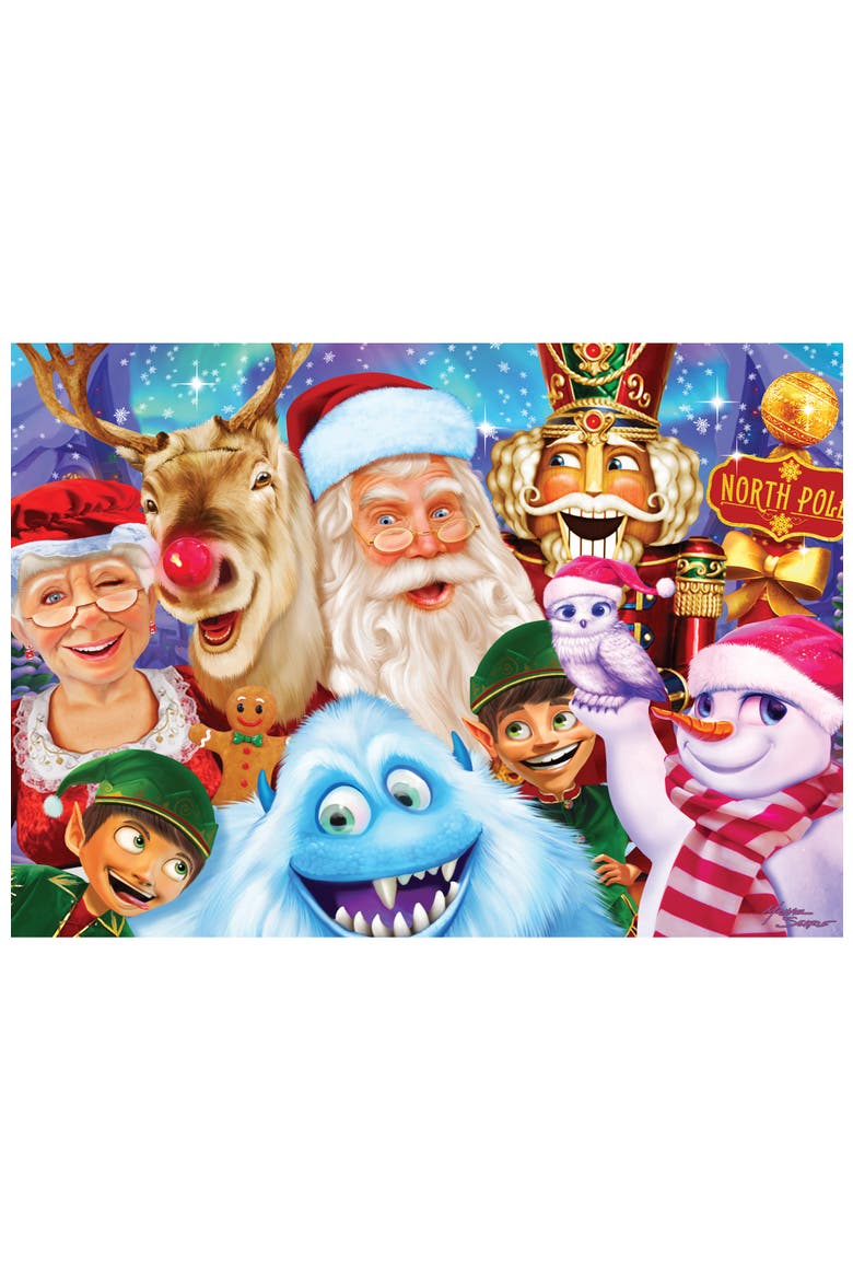 North Pole Family Portrait 500pc Puzzle, Alternate, color, Multicolor