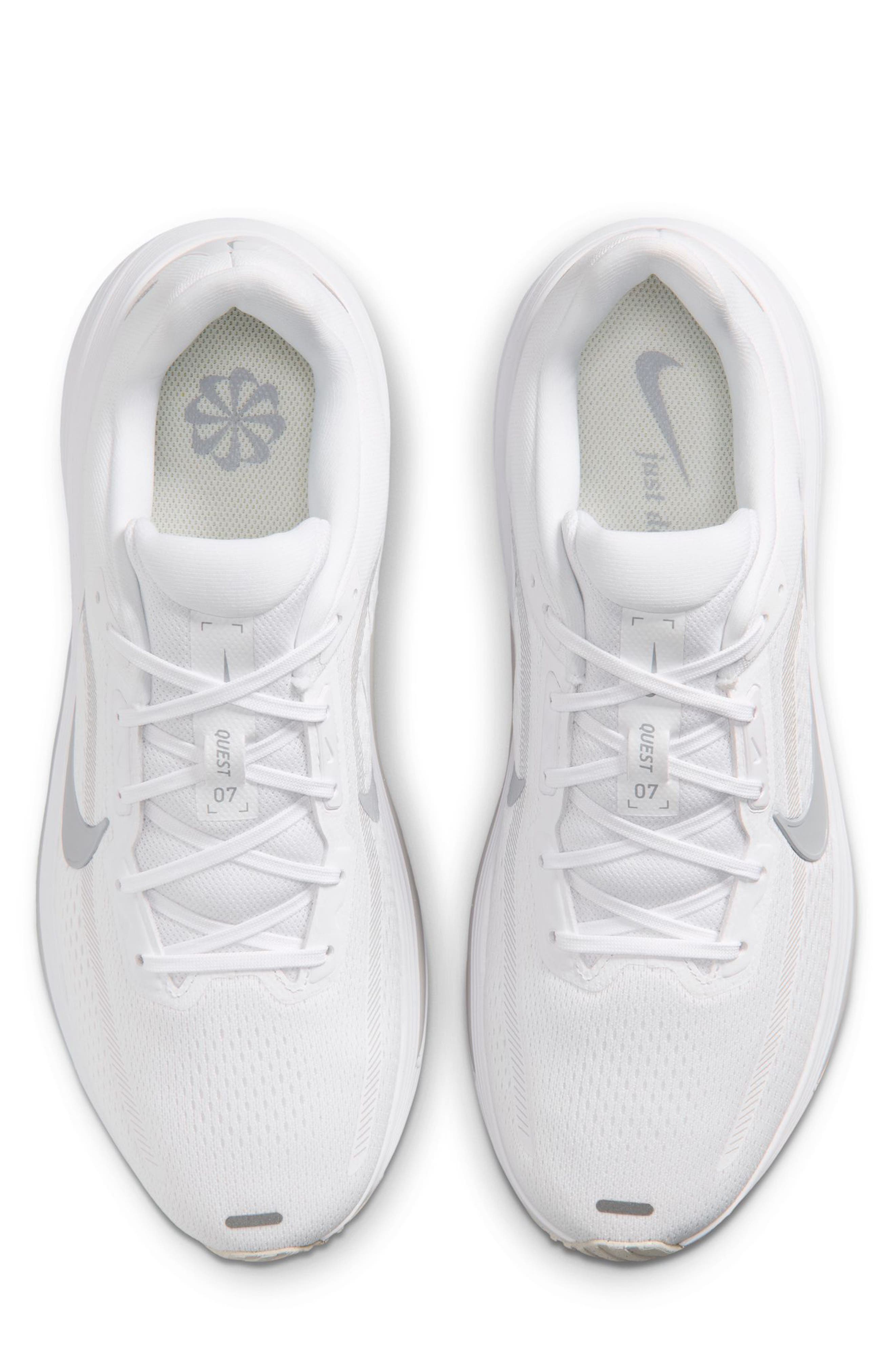 Quest 7 Running Shoe, Alternate, color, WHITE/ WOLF GREY