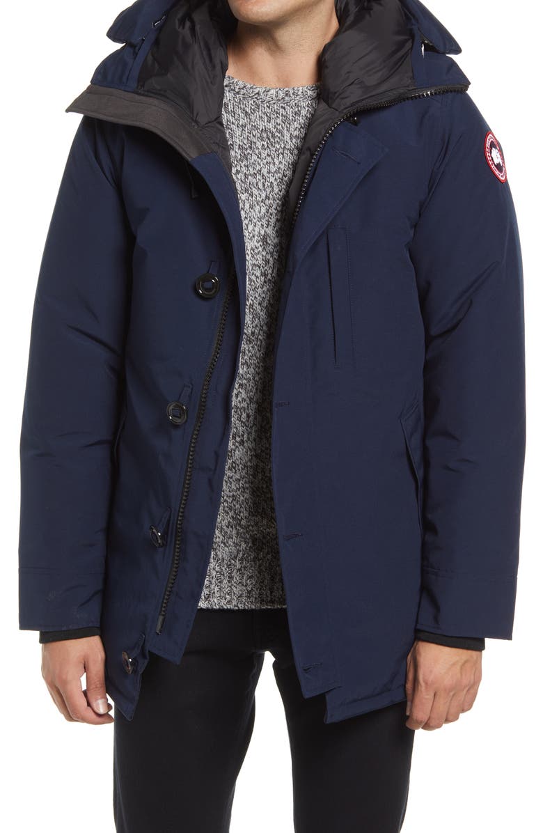 Canada Goose Men's Chateau Slim Fit 625 Fill Down Parka, Main, color, Atlantic Navy