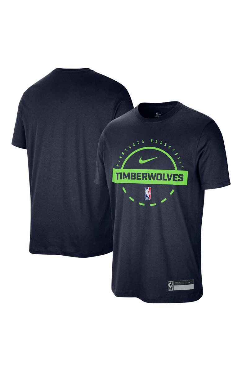 Nike Men's Nike Navy Minnesota Timberwolves 2025/26 On-Court Flare Performance Practice T-Shirt, Main, color, Navy