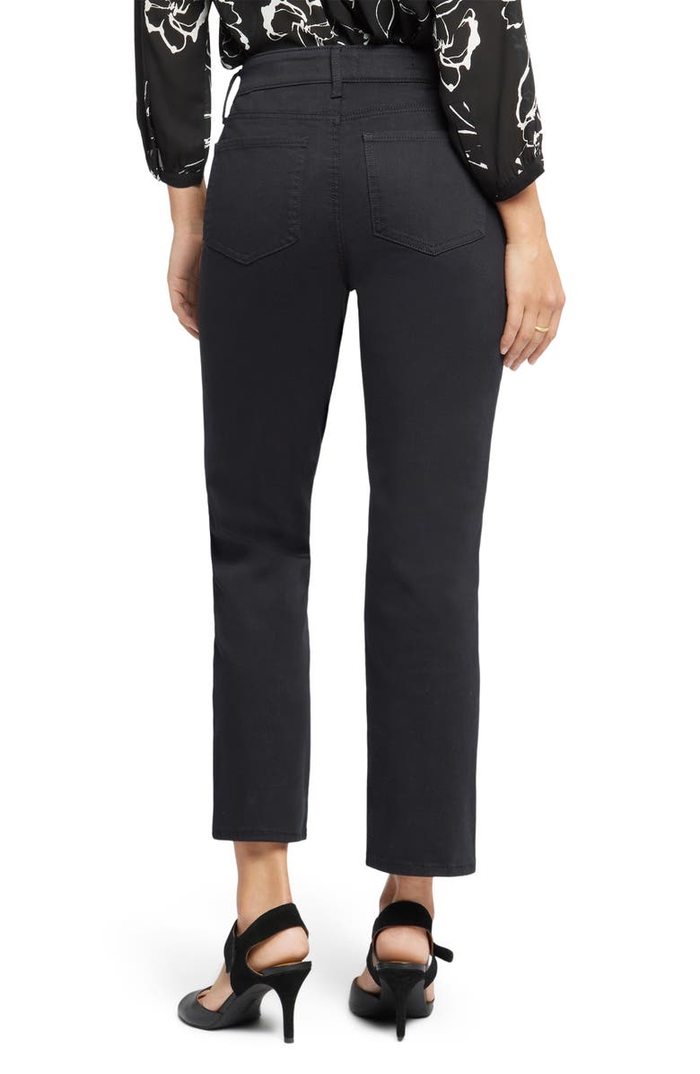 NYDJ Marilyn Straight Leg Ankle Jeans, Alternate, color, Black