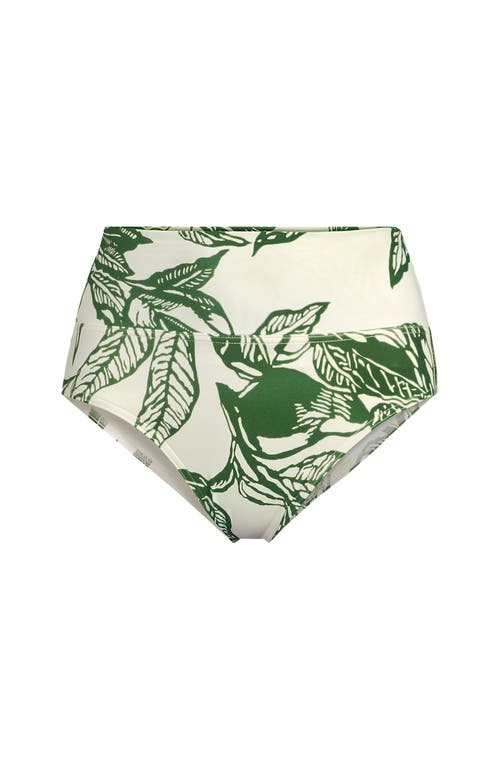 LANDS' END LANDS' END CHLORINE RESISTANT PINCHLESS HIGH WAISTED BIKINI BOTTOMS