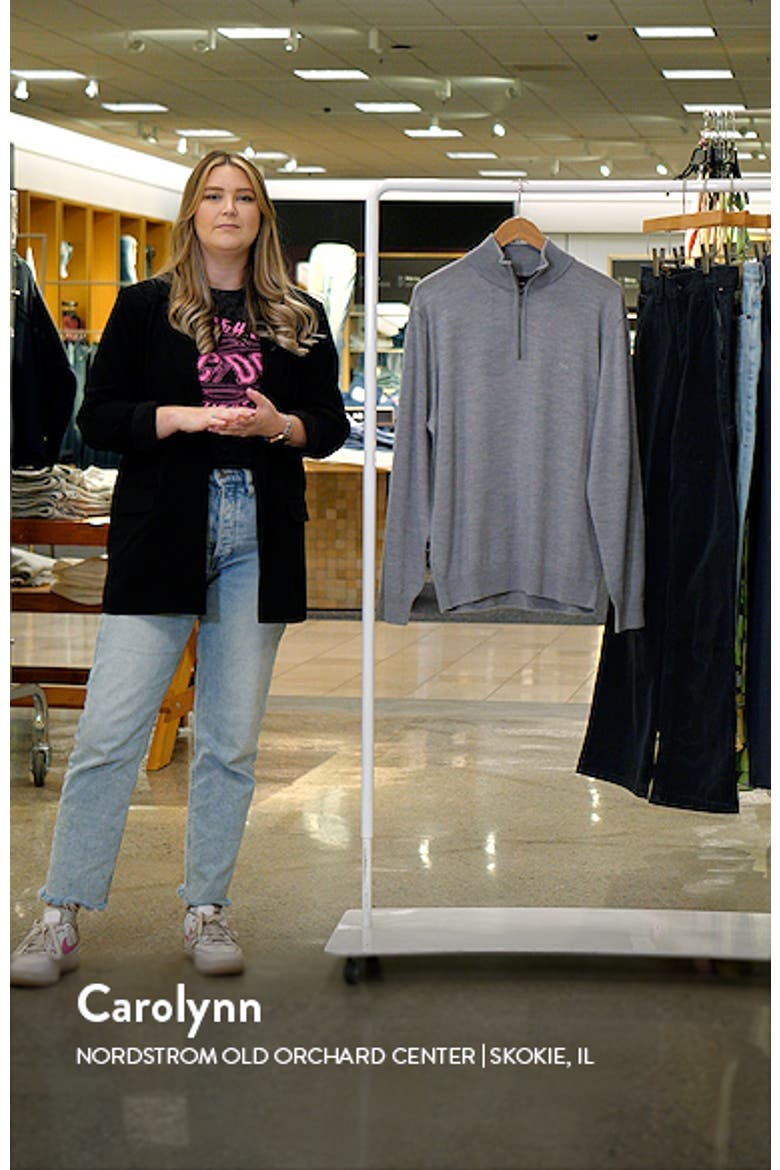 Calderwell Merino Wool Quarter Zip Sweater video