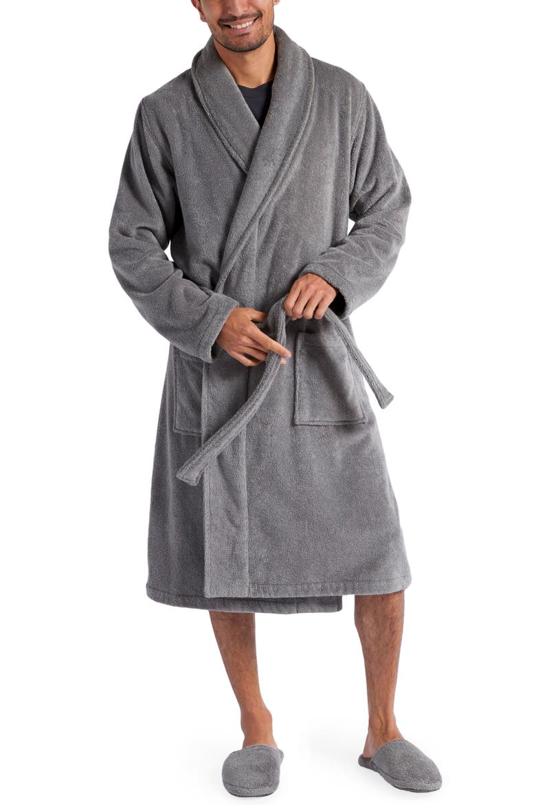 Classic Turkish Cotton Robe, Main, color, STONE
