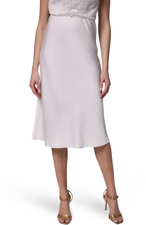 Satin Midi Skirt