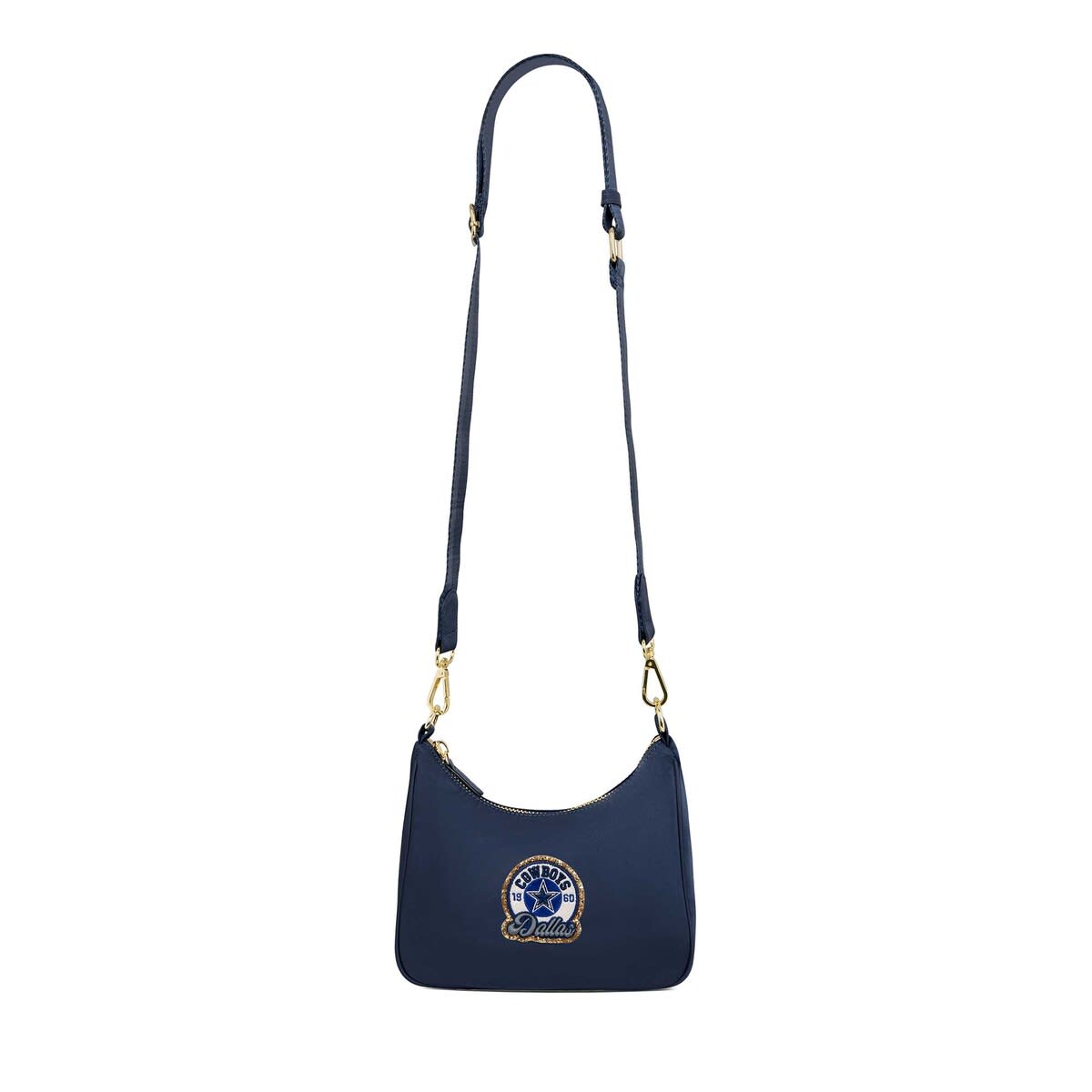 Stoney Clover Lane Stoney Clover Dallas Cowboys Curved Crossbody Bag, Main, color, Navy