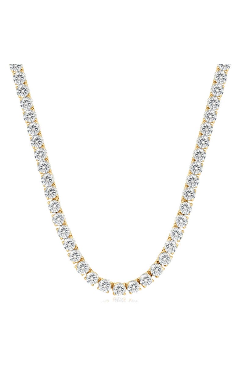 Bliss Diamond 38Ct Diamond Tennis Necklace 16.5" in 14k or Gold Lab Grown, Main, color, Yellow Gold