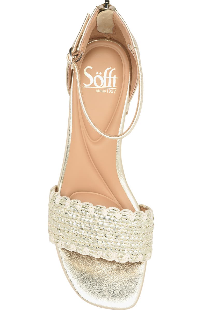 Söfft Lilah Ankle Strap Sandal, Alternate, color, Platino