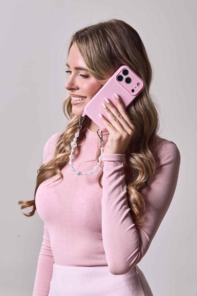Mirelle Pearl Phone Chain Set, Alternate, color, Blush - iPhone 17 Pro Max
