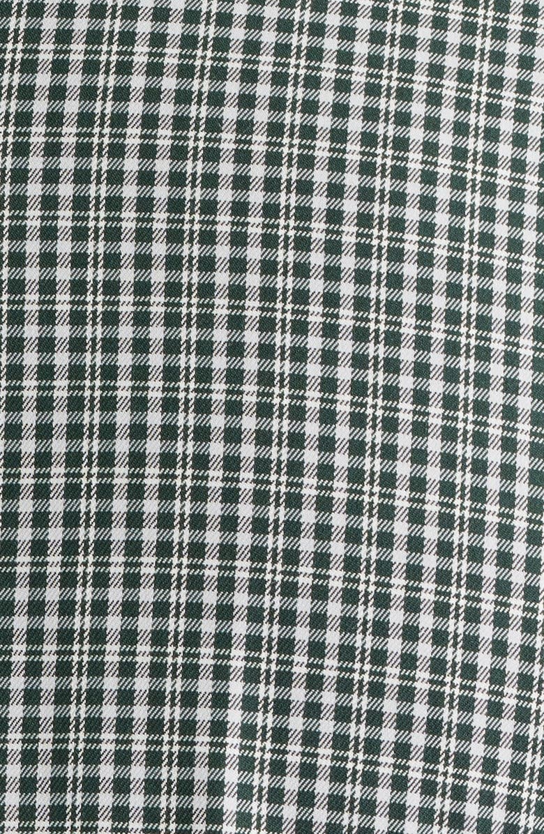 Peter Millar Stowe Crown Lite Check Performance Twill Button-Down Shirt, Alternate, color, Deep Verdant