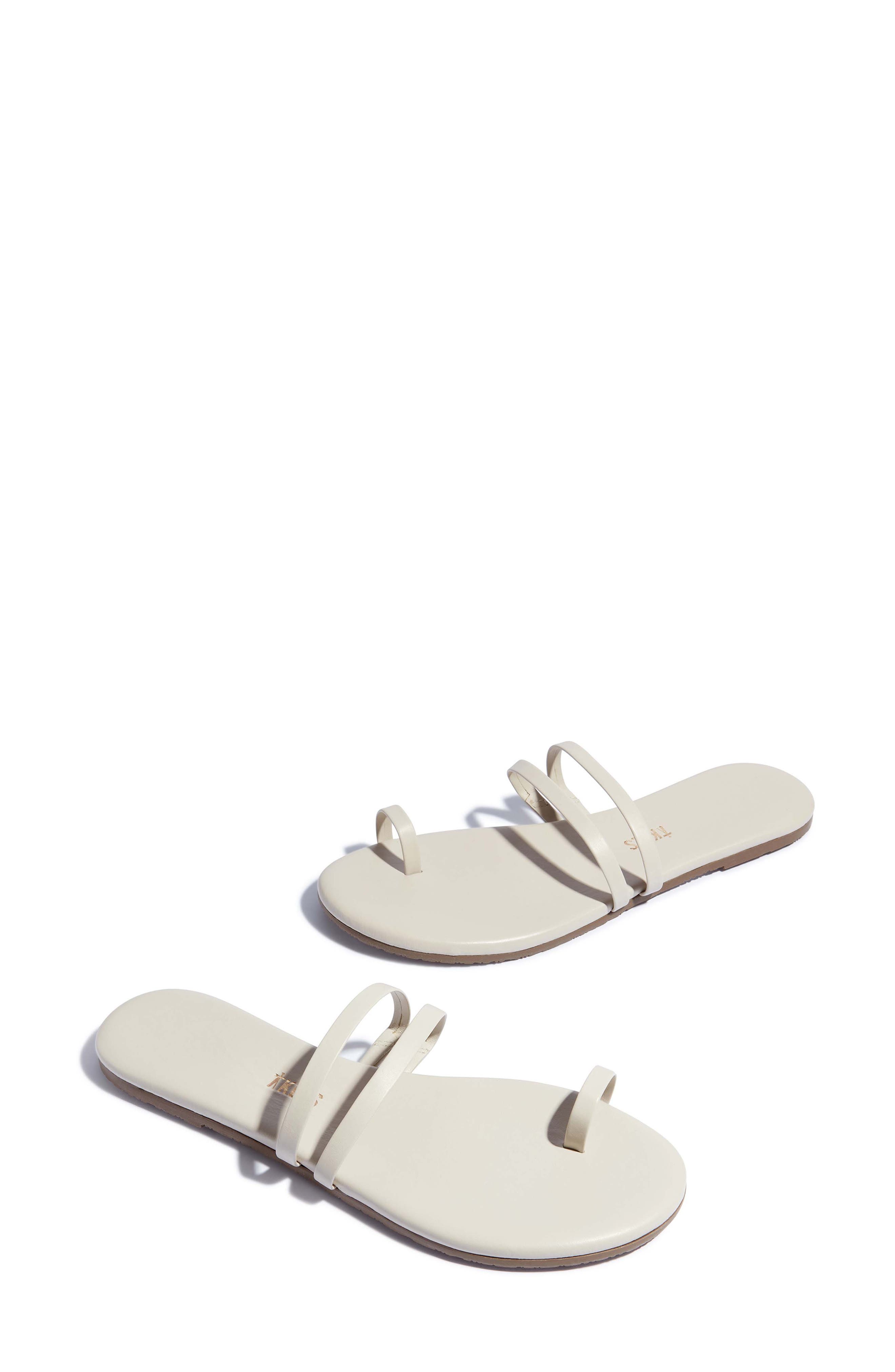 Leah Toe Loop Sandal, Main, color, STONE