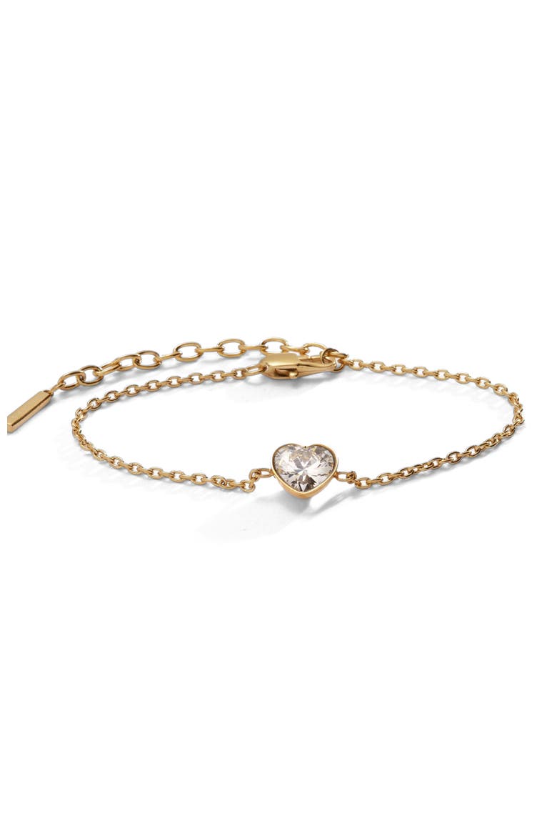 Heart Bracelet, Main, color, Gold