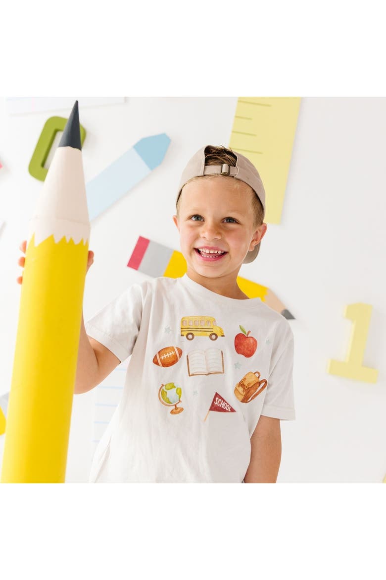 School Dude Short Sleeve T-Shirt, Alternate, color, Natural Heather