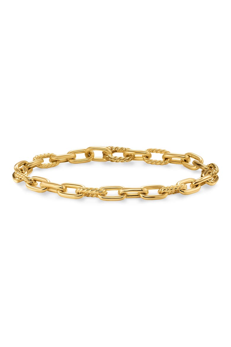 DY Madison Chain Bracelet in 18K Yellow Gold, 6mm, Main, color, GOLD