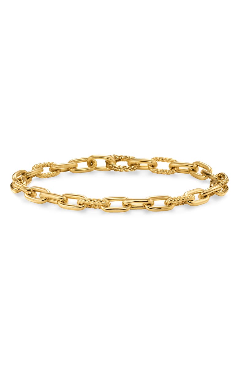 David Yurman DY Madison Chain Bracelet in 18K Yellow Gold, 6mm, Main, color, Gold