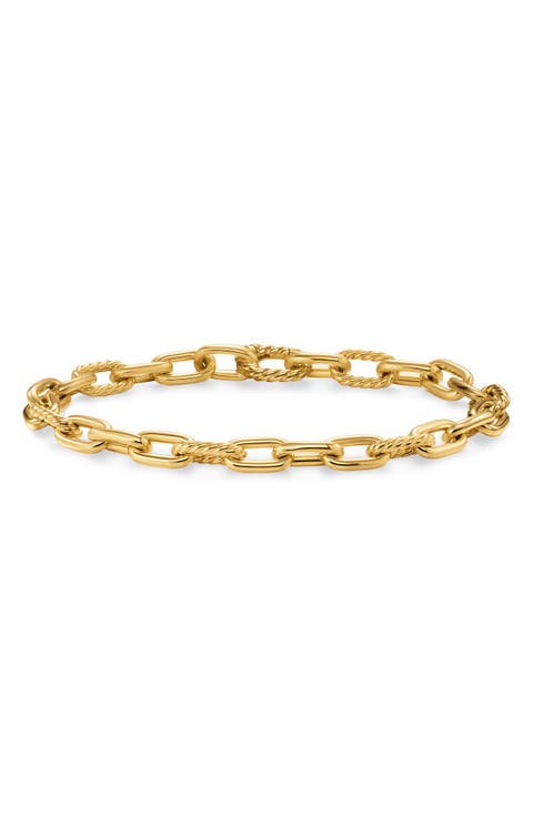 DY Madison Chain Bracelet in 18K Yellow Gold, 6mm
