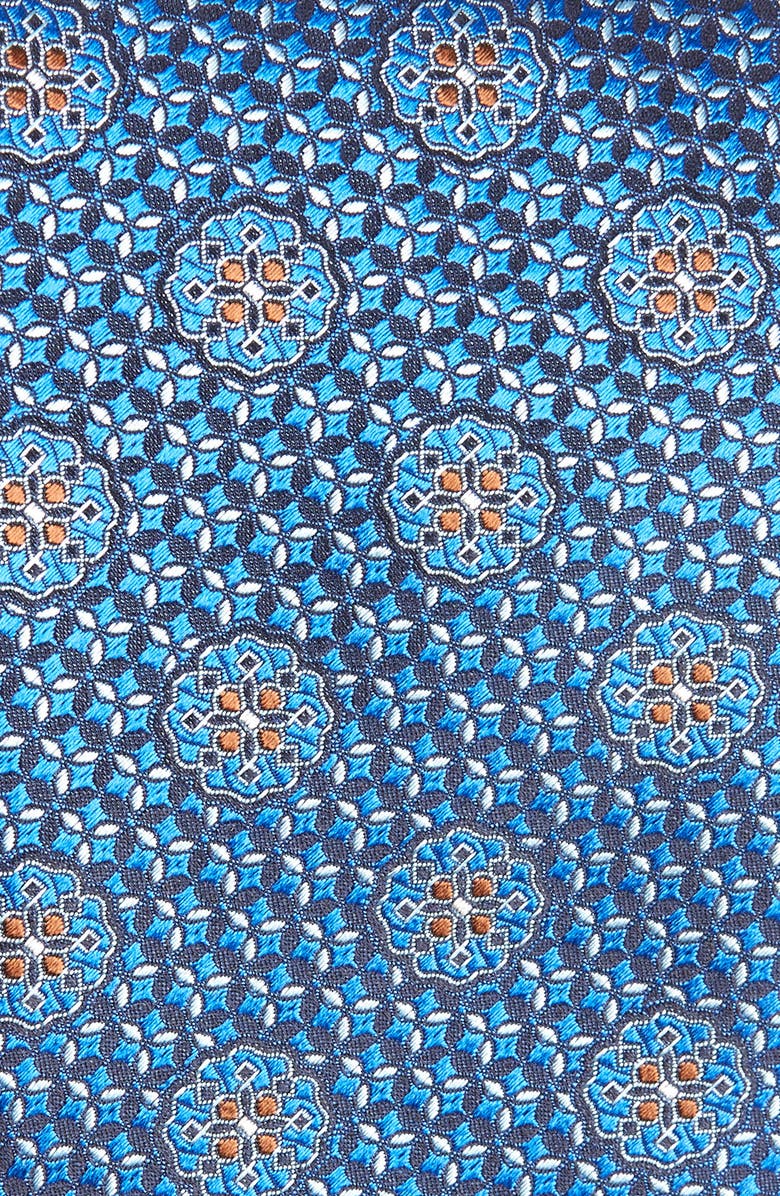 Canali Floral Medallion Silk Tie, Alternate, color, 