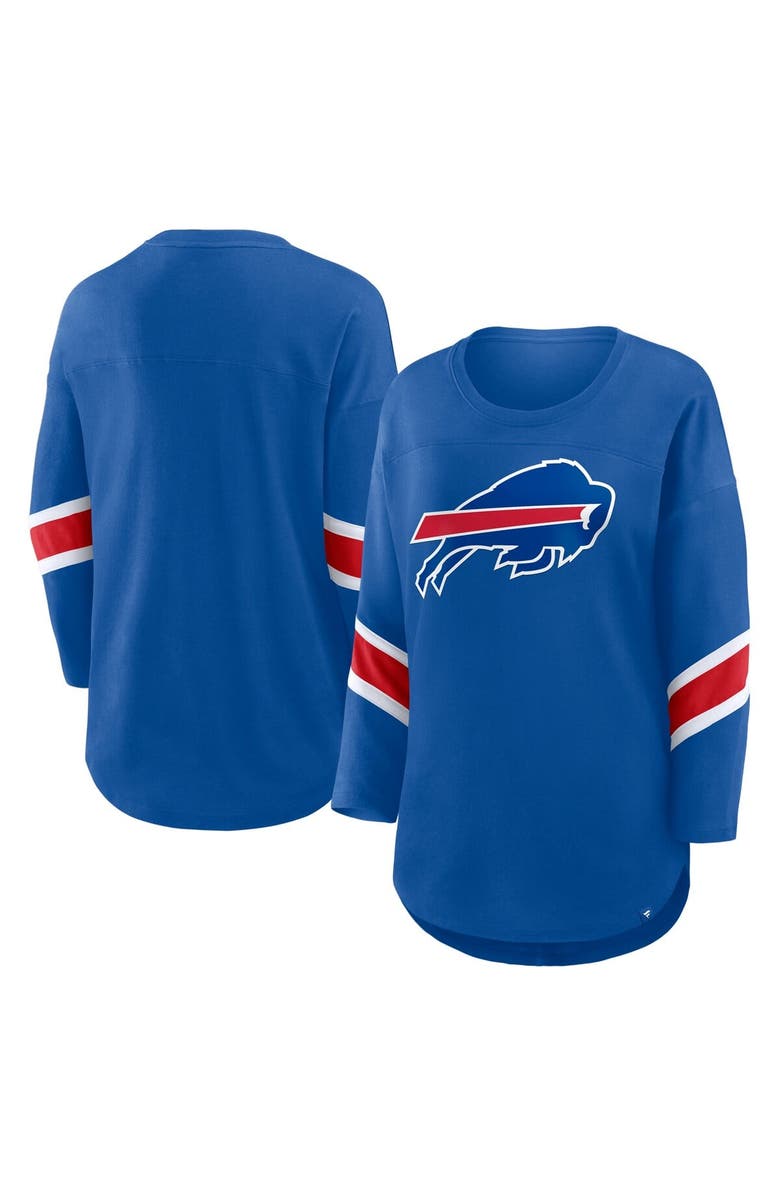 FANATICS Women's Fanatics Royal Buffalo Bills Plus Size Redzone 3/4-Sleeve Scoop Neck T-Shirt, Alternate, color, Royal