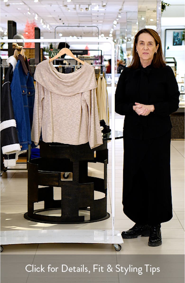 Indya Off the Shoulder Sweater, sales video thumbnail