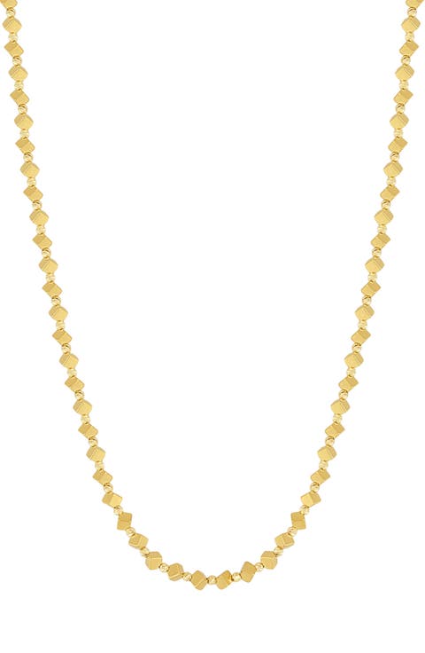 14K Gold Mykonos Beaded Necklace (Nordstrom Exclusive)