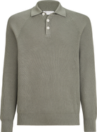 Brunello Cucinelli Rib knit polo