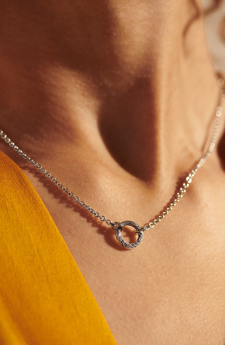 John Hardy Keyring Necklace, Sterling Silver, 2.45mm, Alternate, color,