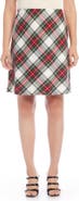 Karen Kane Bias Cut Plaid Pencil Skirt