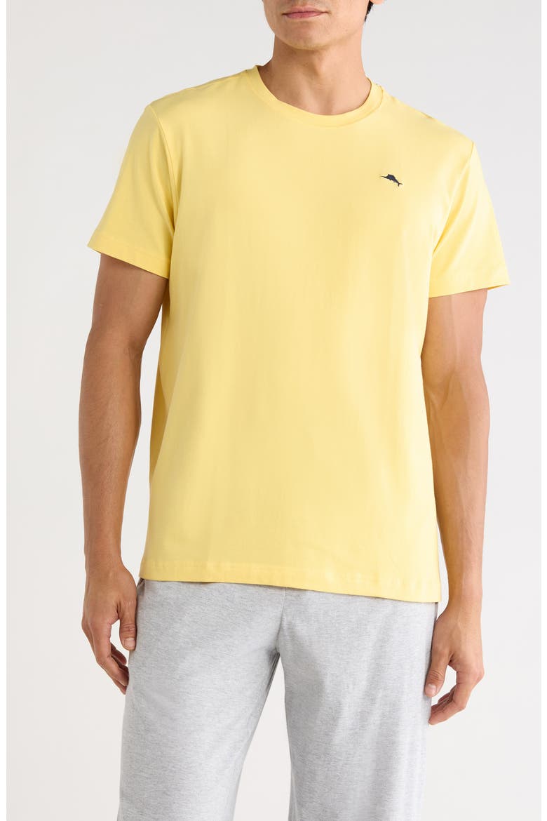 Stretch Cotton Sleep T-Shirt, Main, color, YELLOW