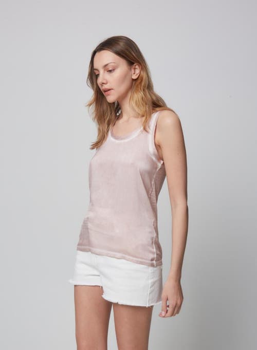 Majestic Filatures Linen Silk Hand Dye Scoopneck Tank