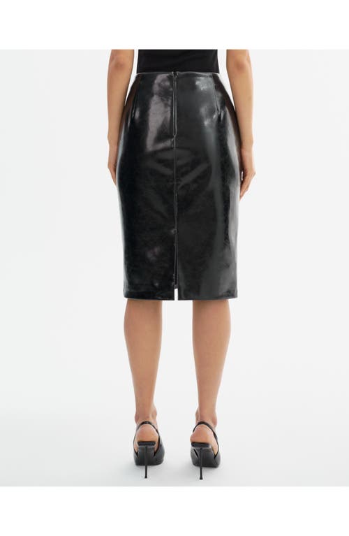 Lamarque Georgia | Faux Leather Pencil Skirt In Multi