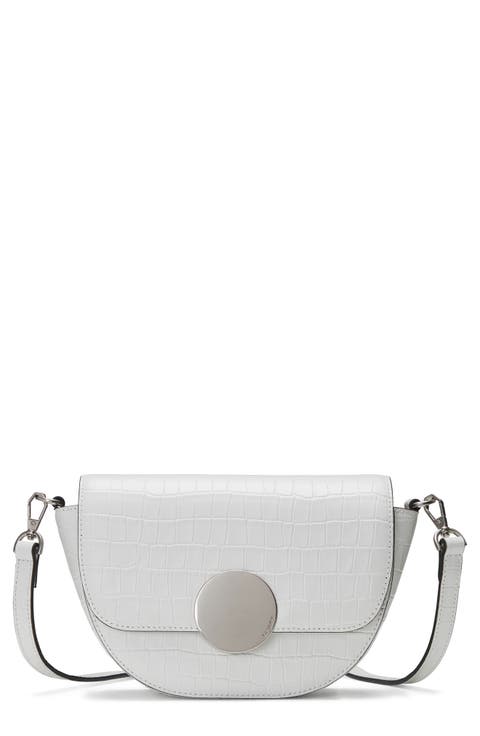 Lottie Croc Embossed Crossbody Bag