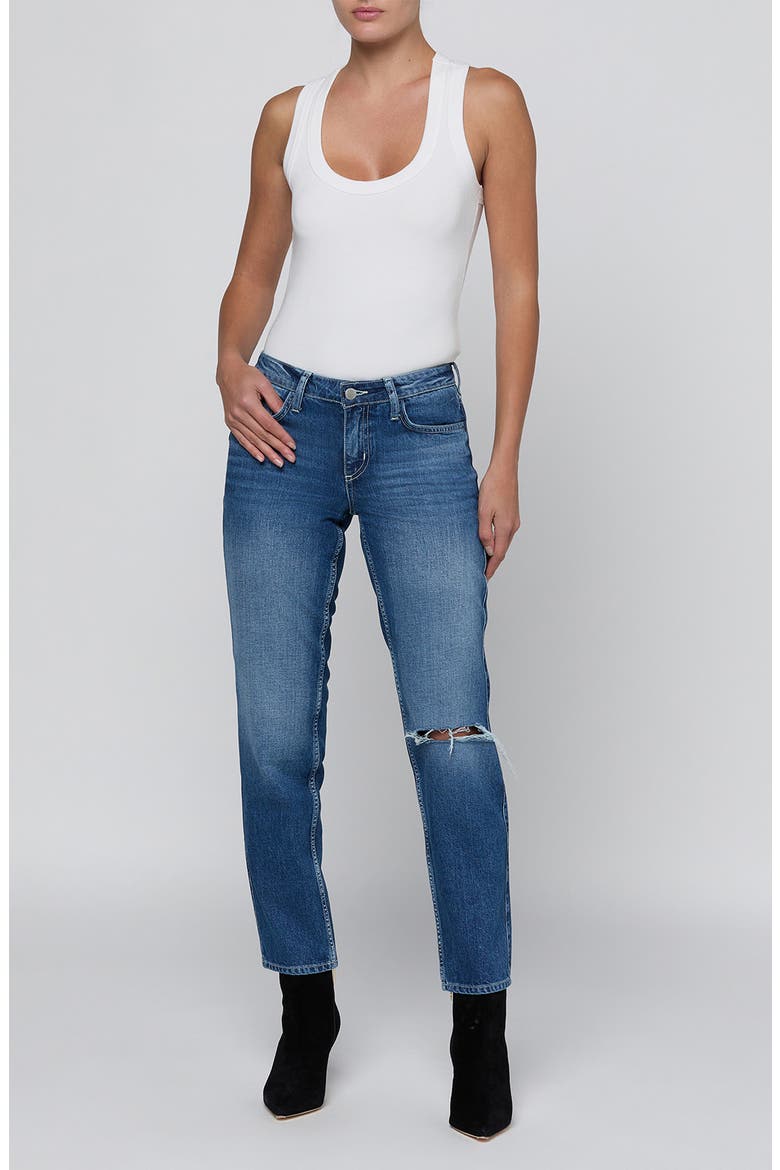 Nevia Ripped Slouchy Straight Leg Jeans, Alternate, color, ATLANTIS DESTRUCT