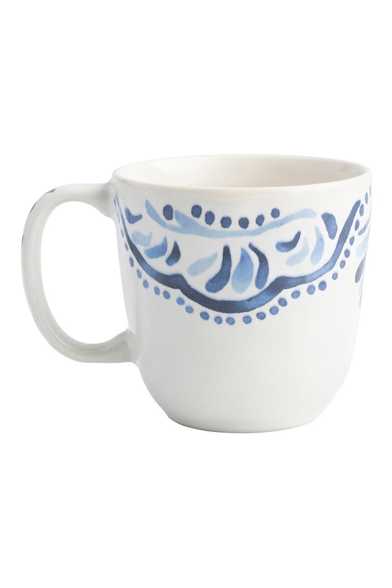 Wanderlust Collection - Iberian Journey Ceramic Coffee/Tea Cup, Main, color, INDIGO
