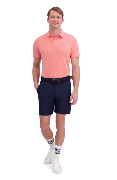 Ben Sherman Terry Tech Jersey Golf Polo In Orange