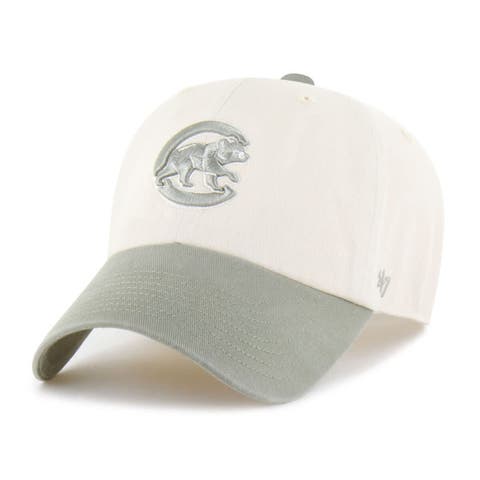 Men's '47  Natural/Olive Chicago Cubs Two-Tone Fashion Clean Up Adjustable Hat