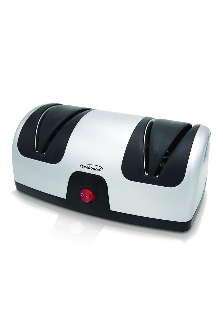 Electric Knife Sharpner, Main, color, BLACK AND SILVER