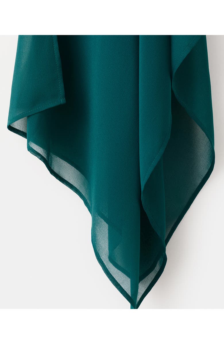 MANGO TEEN Flowing Cape Top, Alternate, color, Petrol Blue