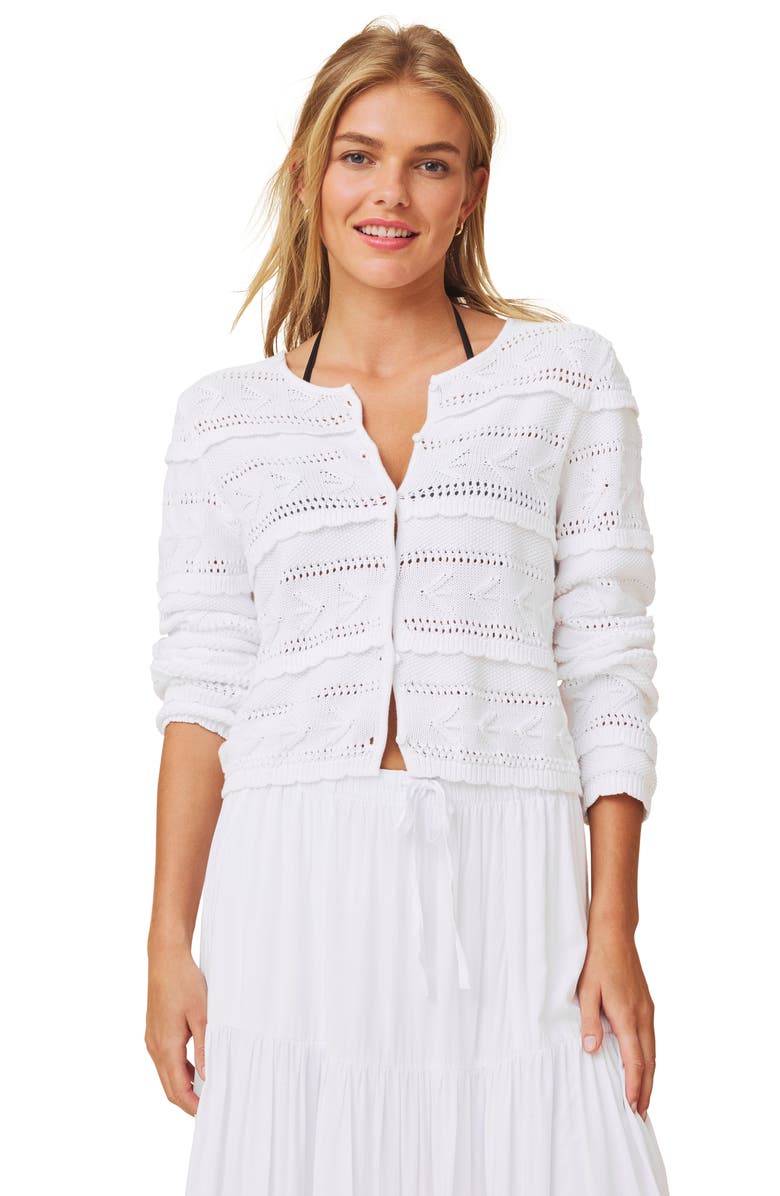 Splendid Giovanna Open Stitch Cardigan, Alternate, color,