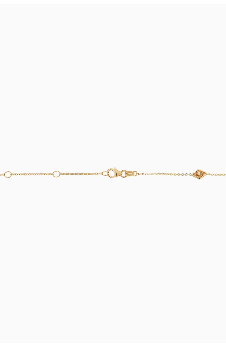 Oradina 14K Yellow Gold Roma Diamond Station Necklace, Alternate, color, 