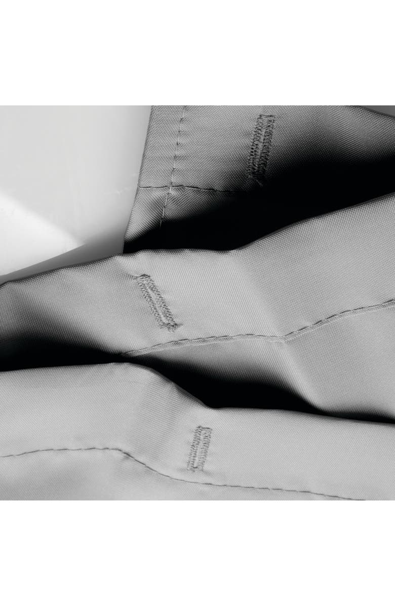 iDesign Solid Polyester Shower Curtain - 72" x 72" - Set of 2 - Gray, Alternate, color, Gray