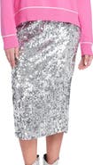 ELLE Collection Sequin Midi Skirt Pencil