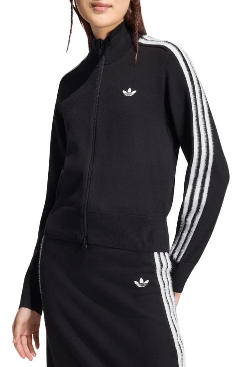 Striped Knit Track Jacket