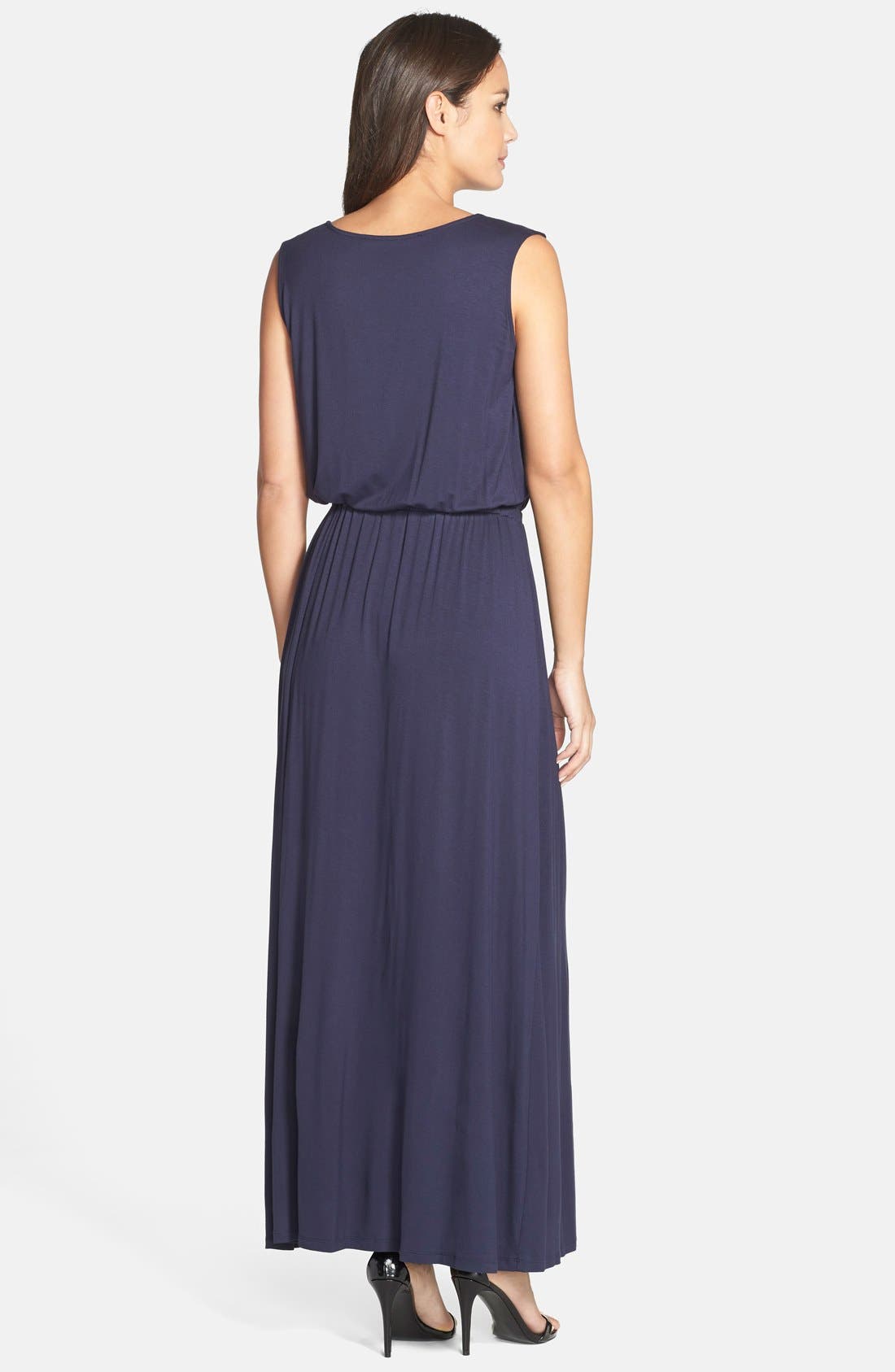 Ivanka Trump Cowl Neck Drawstring Maxi Dress (Women) | Nordstrom