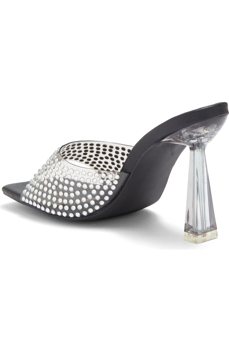 CHASE AND CHLOE Rhinestone Clear Sandal, Alternate, color,